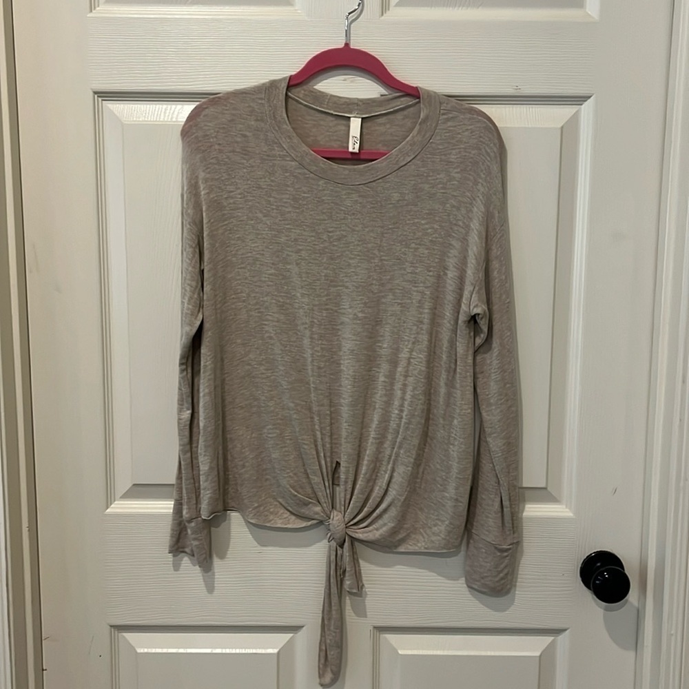 Elan front tie sweater, medium 🔵